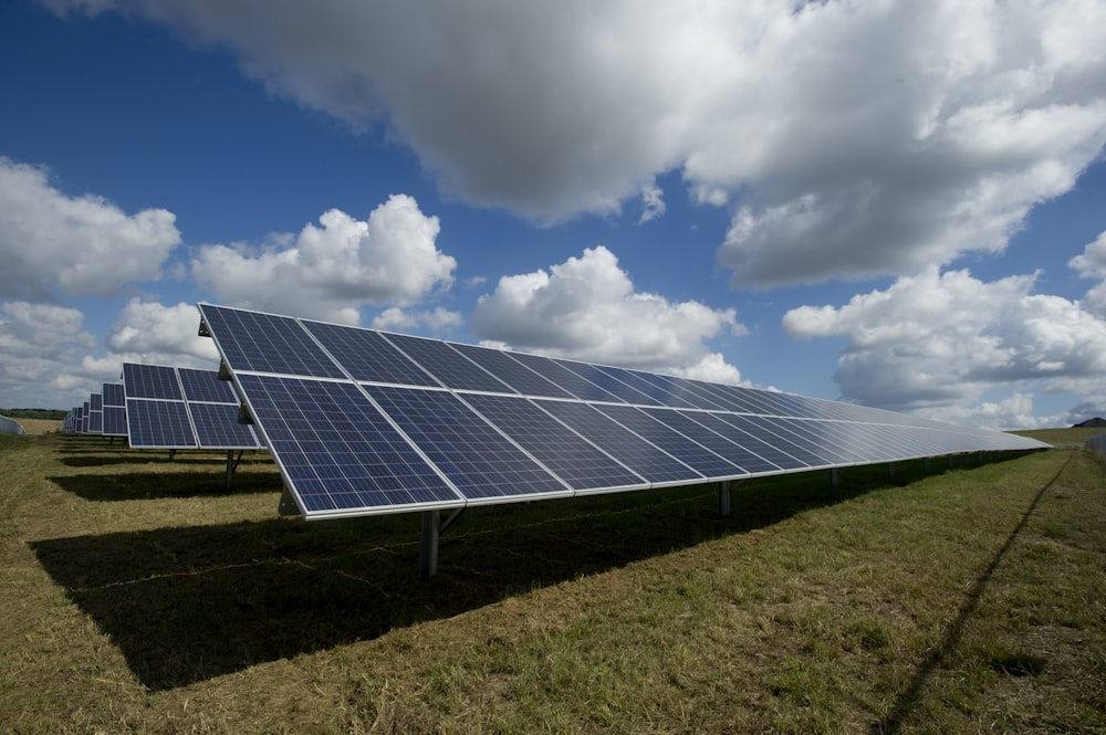Rooftop solar panel installation